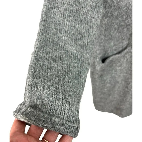 Zara Kid’s Girl Gray Wool Blend Button Up Sweater Collared Size 11-12 Knit - Picture 5 of 7